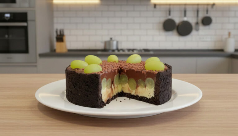 Essa torta trufada de uva é sobremesa perfeita para seu natal 9 Torta Trufada de Uva