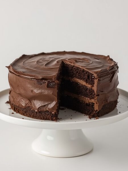 Bolo simples de chocolate