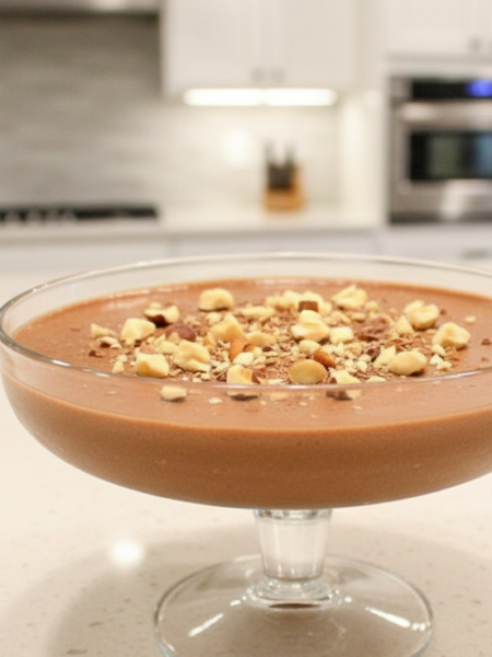 Mousse de Chocolate com Avelã