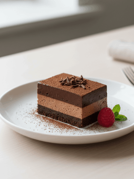 Pavê Fit de Chocolate com Iogurte