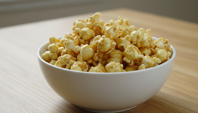 Pipoca caramelada crocante e dourada 9 Pipoca Caramelada