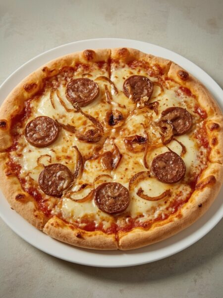 Pizza de calabresa caseira