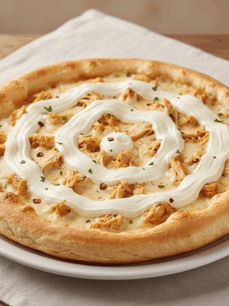 Pizza de frango com catupiry