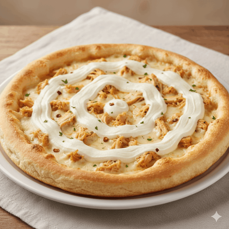 Pizza de frango com catupiry