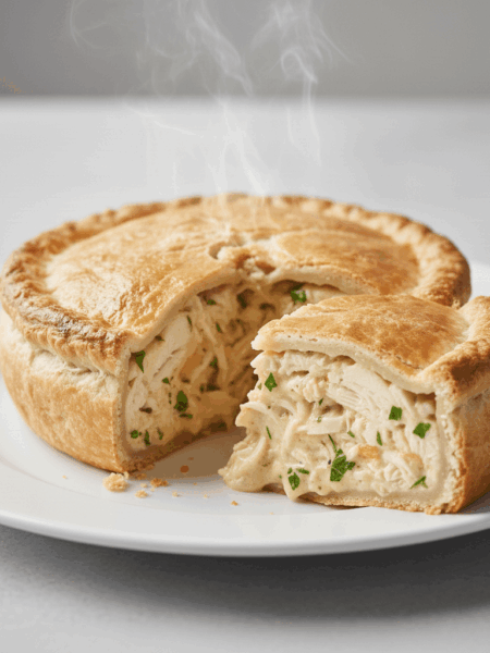 Torta de frango de liquidificador