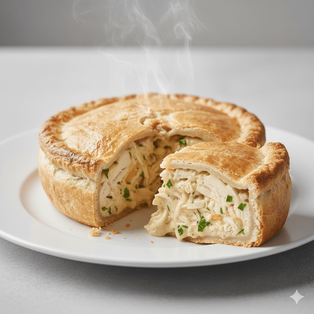 Torta de frango de liquidificador