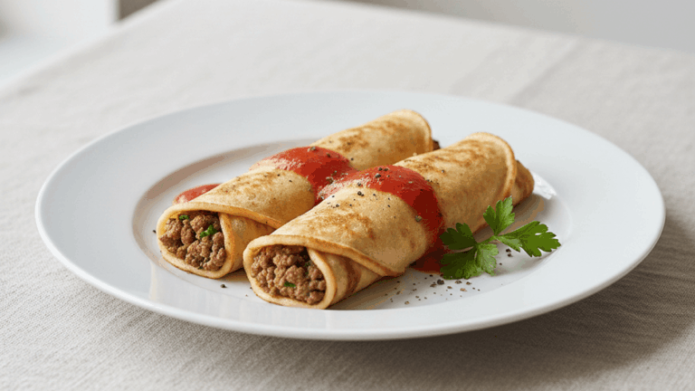 Panquecas de carne moída que toda família adora - com molho secreto 7 Como fazer panquecas de carne moída