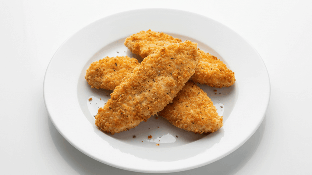 Frango empanado na air fryer