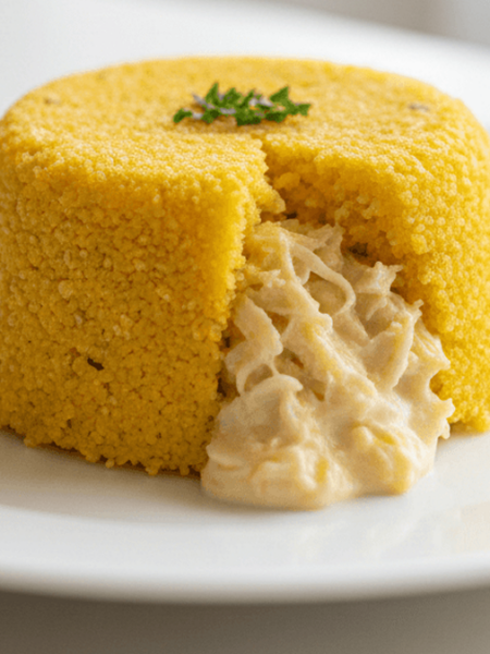 cuscuz recheado cremoso