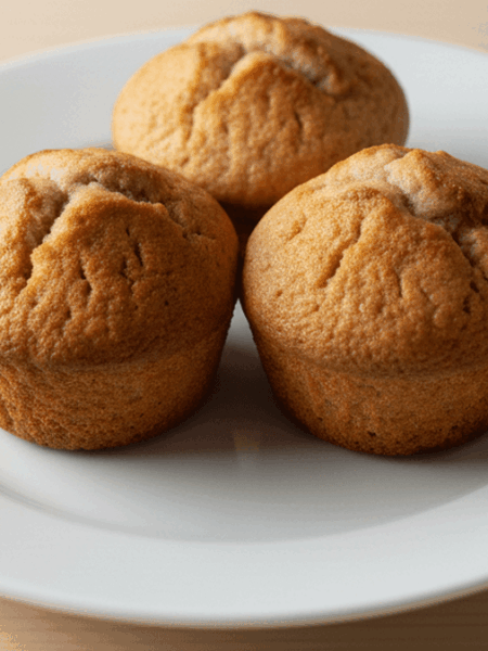 muffins de banana com farinha de arroz