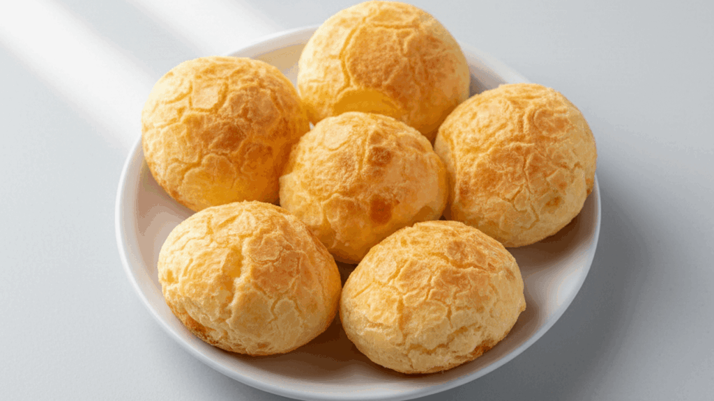 pão de queijo com 3 ingredientes