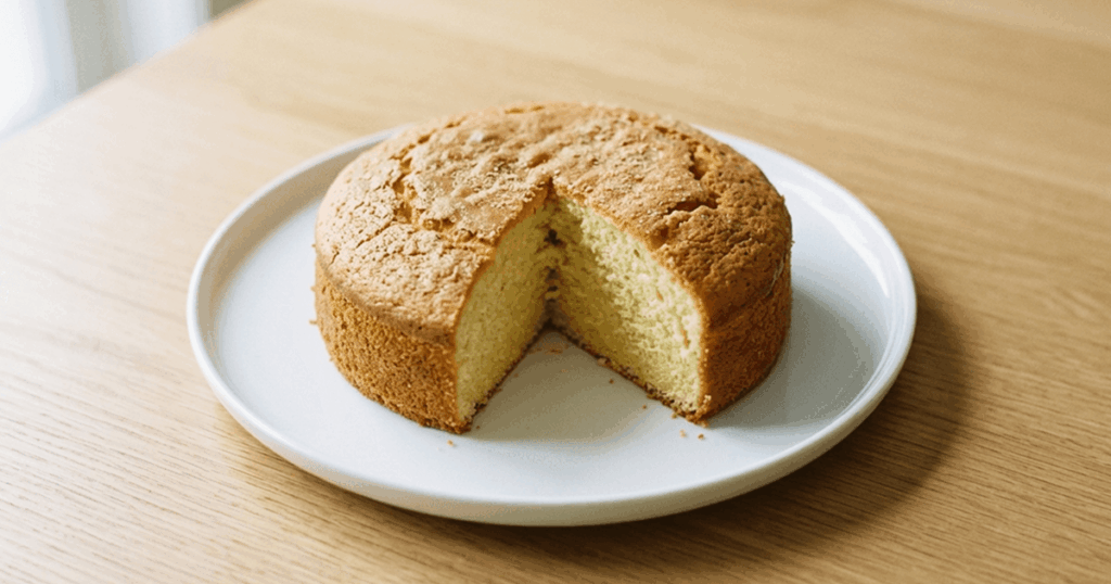 Bolo simples para o café da tarde