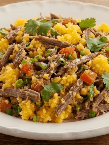 Cuscuz com carne de sol