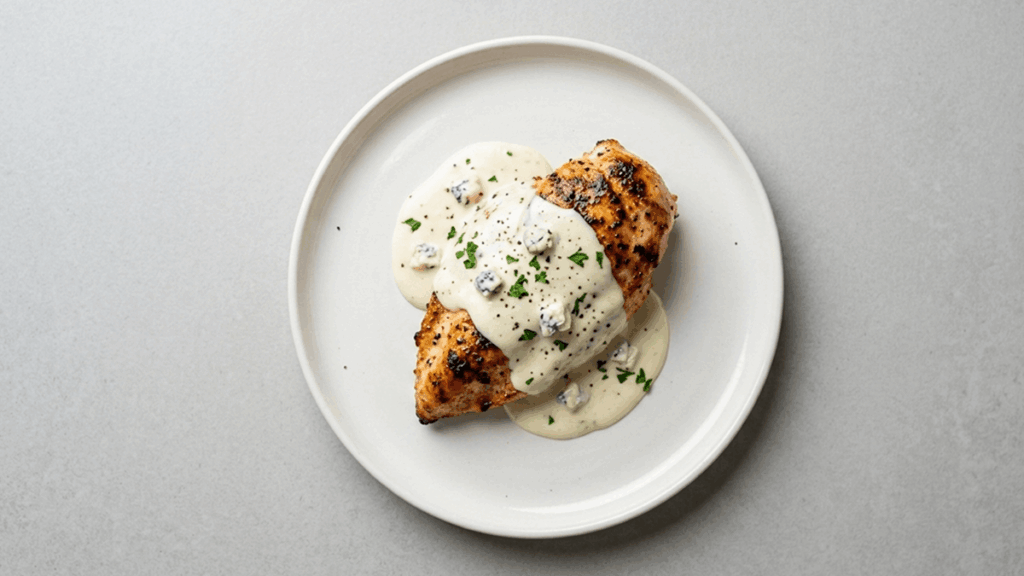 Filé de frango ao molho de gorgonzola