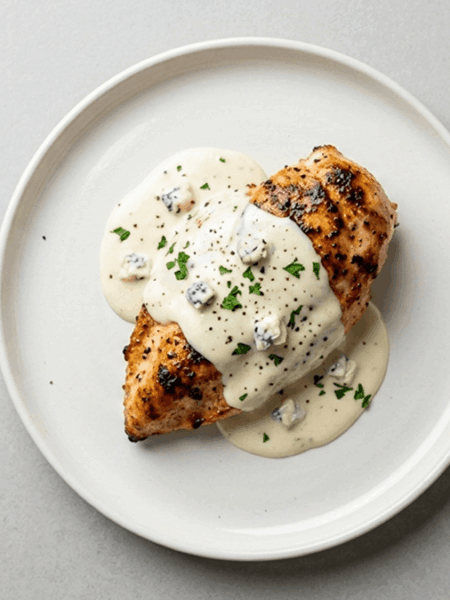 Filé de frango ao molho de gorgonzola
