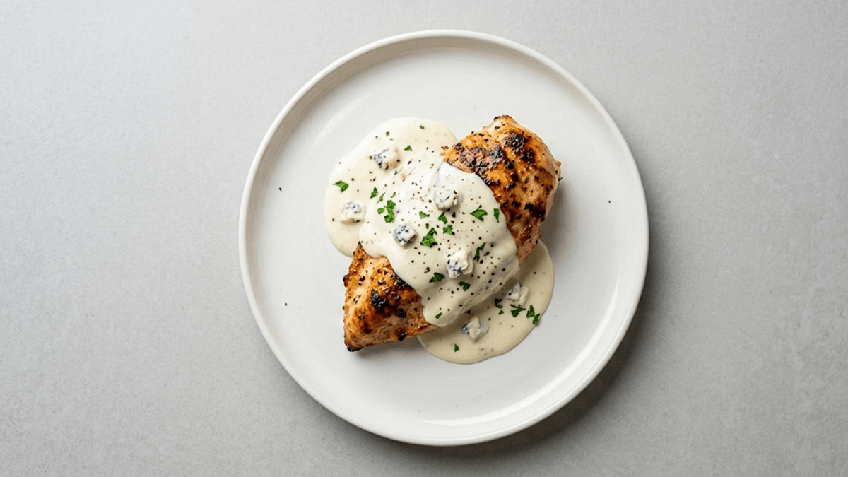 File de frango ao molho de gorgonzola