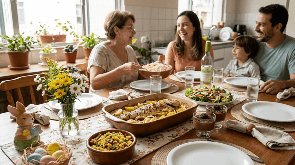 Mesa de Páscoa Econômica e Aconchegante