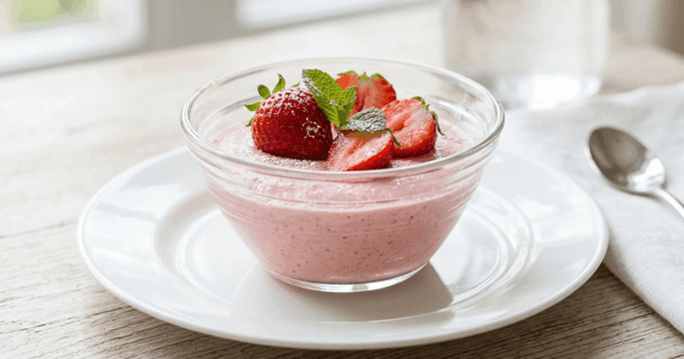 Mousse fit de morango 4 Mousse fit de morango