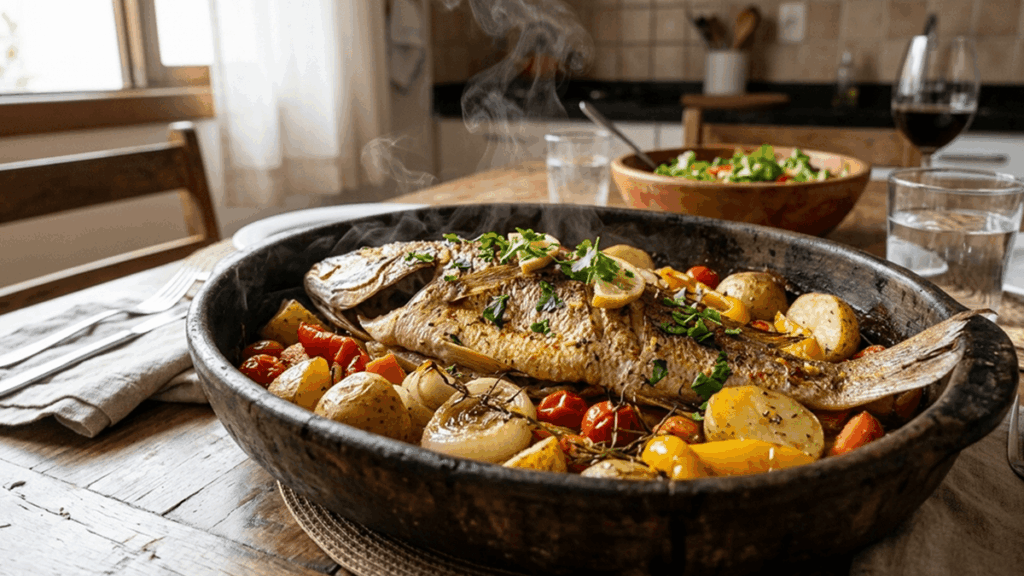 Peixe Assado de Páscoa Econômico