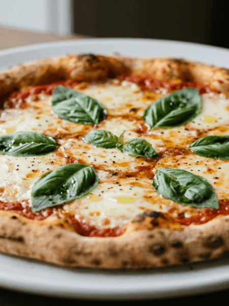 Pizza marguerita caseira
