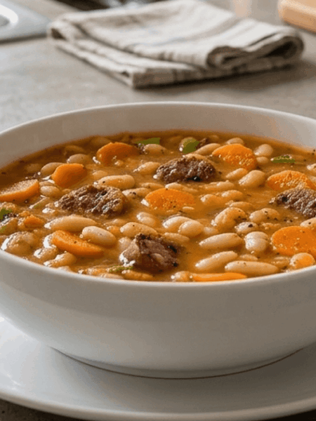 Sopa de feijão branco