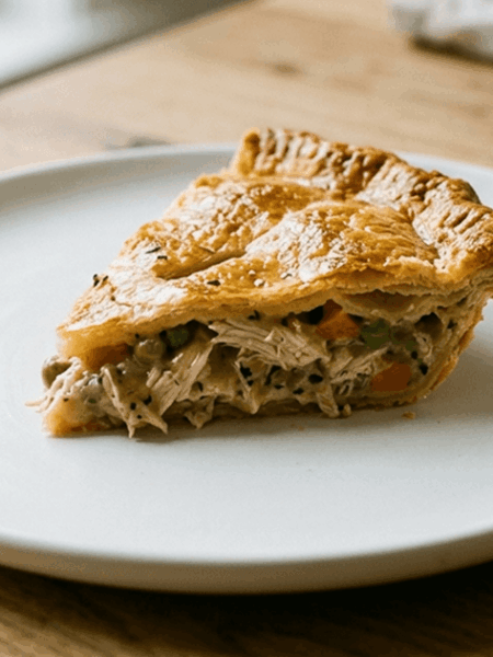 Torta de frango de frigideira