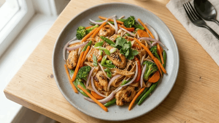 bifum com legumes e frango