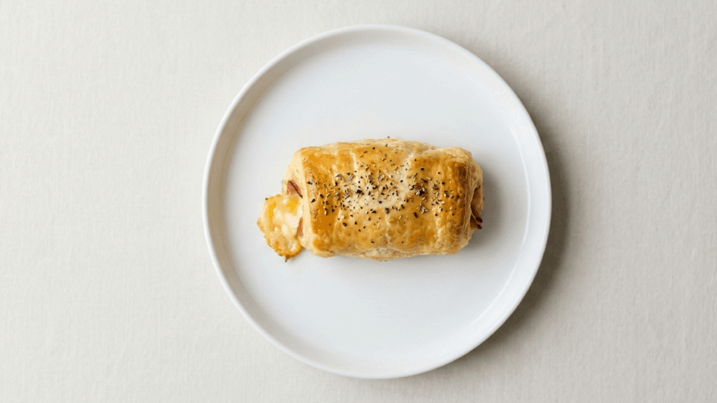 enroladinho de presunto e queijo