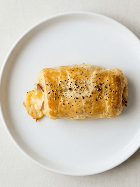 enroladinho de presunto e queijo