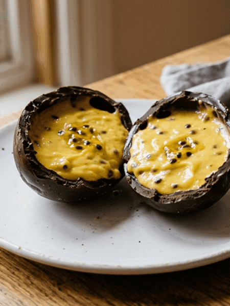 ovo de páscoa trufado de maracujá