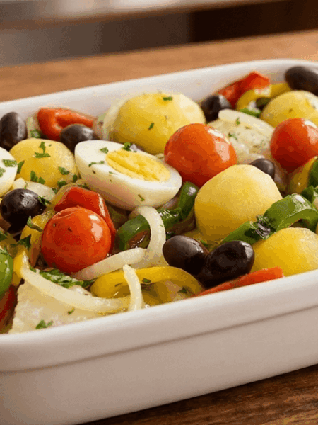 Bacalhoada tradicional de forno