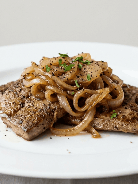 Bifes acebolados simples