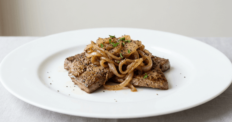 Bifes acebolados simples