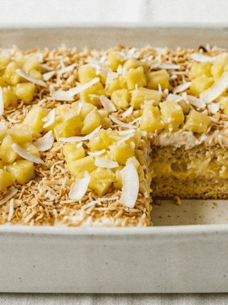 Pavê de abacaxi com coco