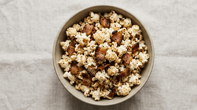 Pipoca com bacon