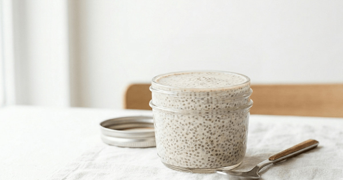 Pudim de Chia Simples