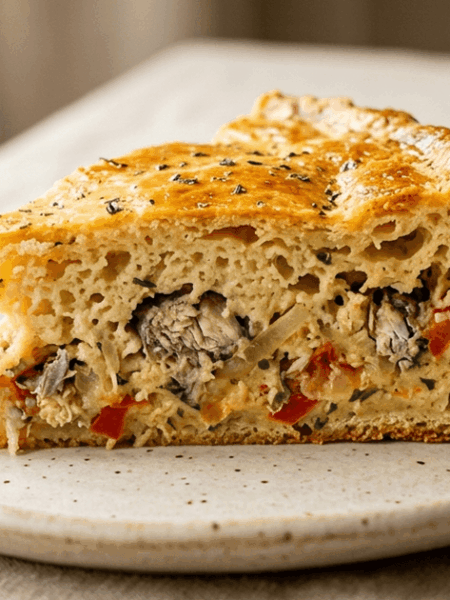 Torta de sardinha salgada