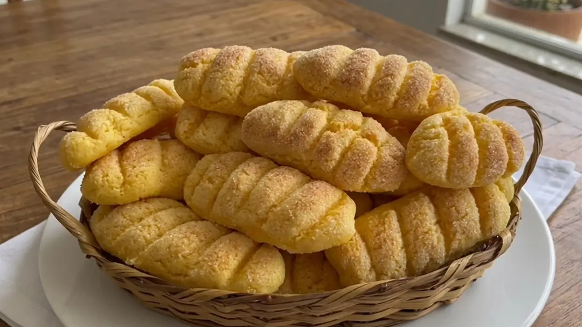 Bolacha de Fuba Cozido com Queijo