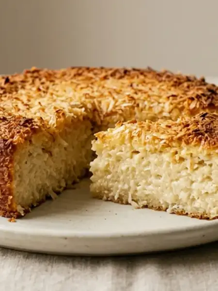 Bolo cocada sem farinha de trigo