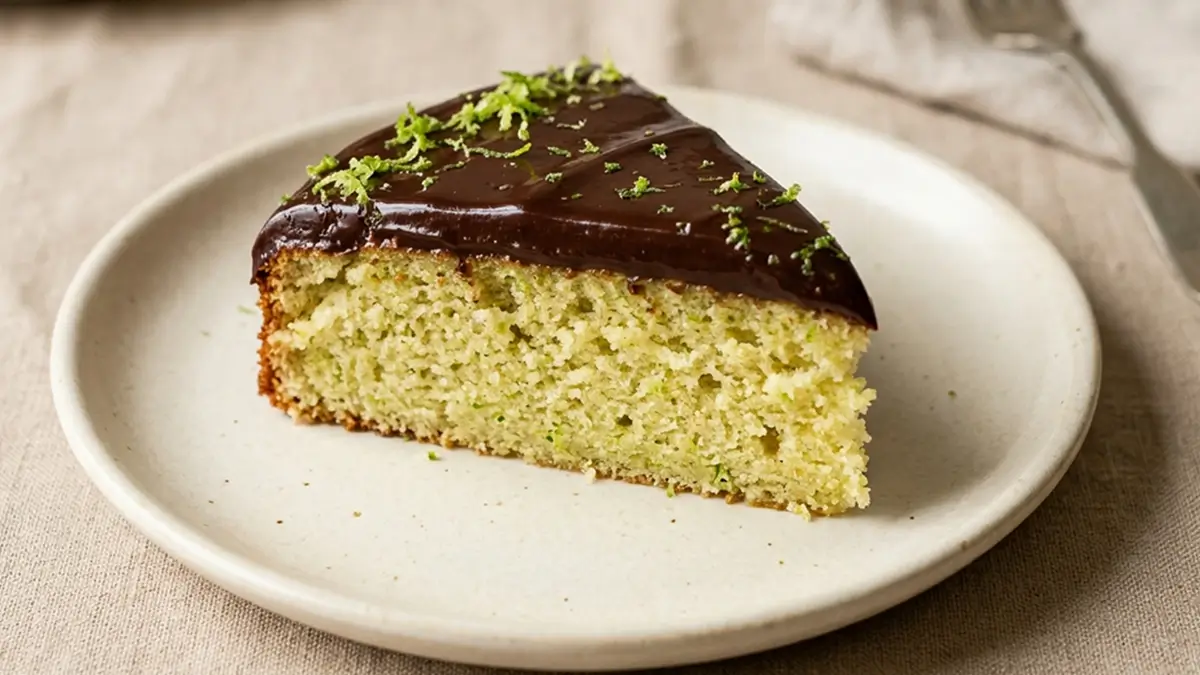 Bolo de Limao com Cobertura de Chocolate