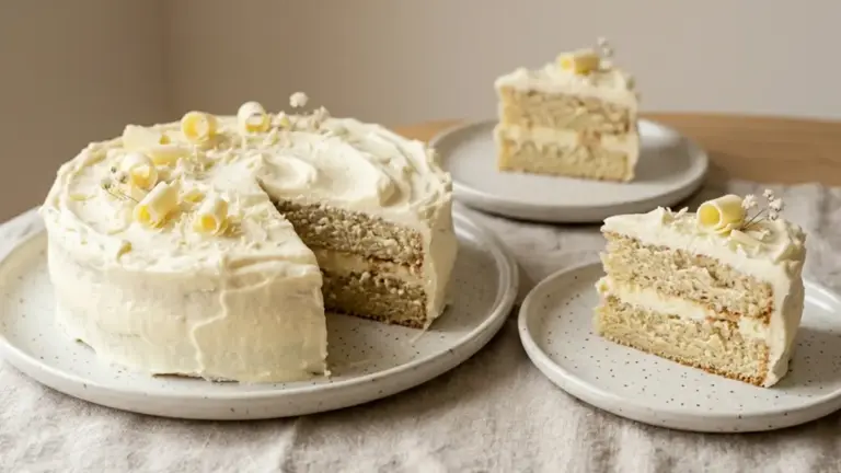 Bolo de chocolate branco fofinho