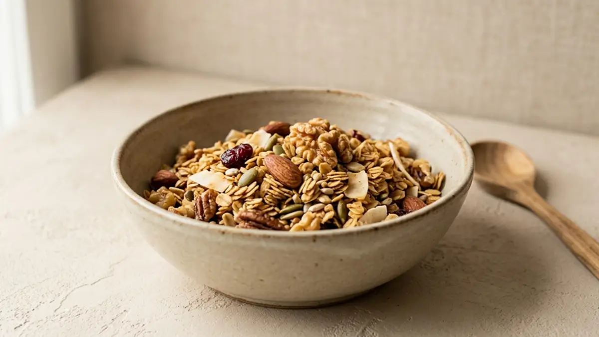 Granola caseira crocante e facil