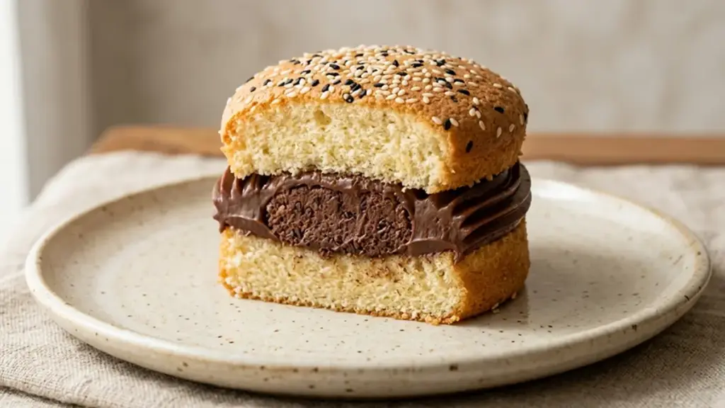 Hambúrguer doce de bolo