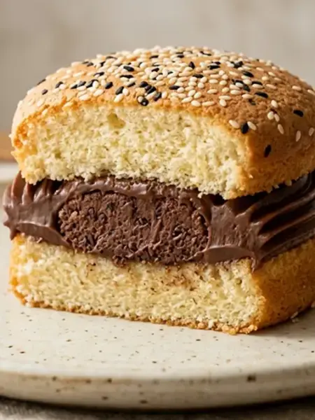 Hambúrguer doce de bolo