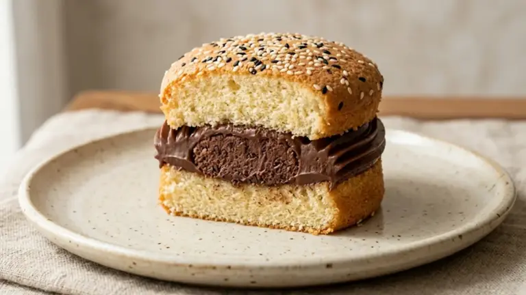 Hambúrguer doce de bolo