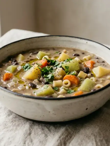 Sopa de feijão preto