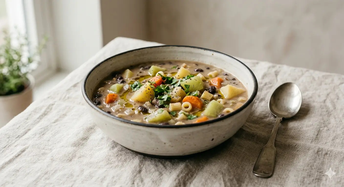 Sopa de feijao preto