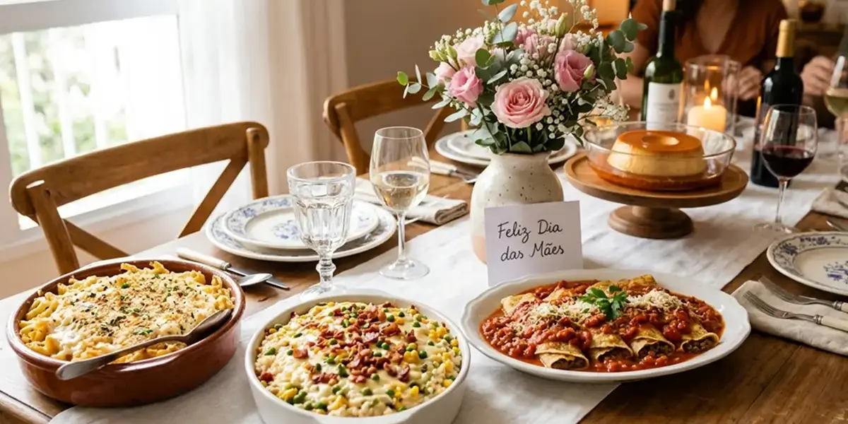 receitas para o almoço de Dia das Mães