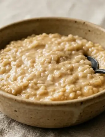 Arroz doce moreno cremoso