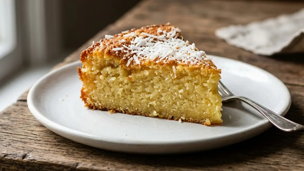 Bolo de macaxeira molhadinho